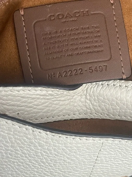 Coach Georgie Cream Pebbled Leather Crossbody with Gold Hardware - Picture 5 of 8